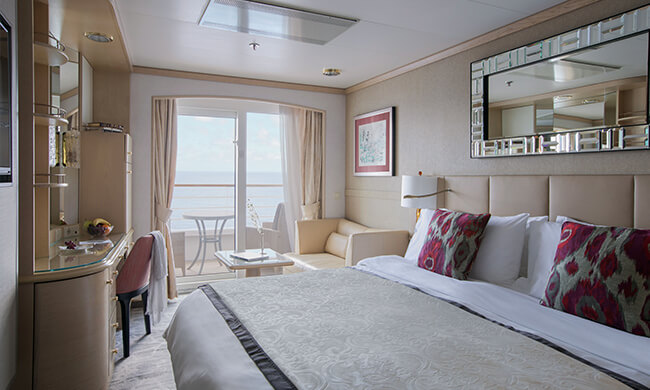 spacious stateroom - aboard accommodations - crystal cruises